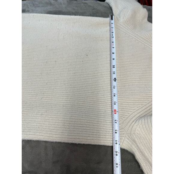 & Other Stories Cream Wool Knit Maxi Sweater Dress Long Sleeve Size L - Picture 9 of 12